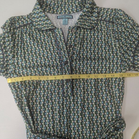 Louie Lucie Size Small Dress in Greens, Blue, and Cream - Picture 8 of 14